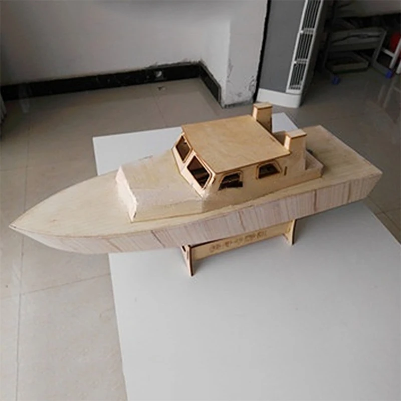 Model Kit Yacht - Zusammengebauter Bootsmodellbausatz Kuaizhou aus Holz, zusammengebaute