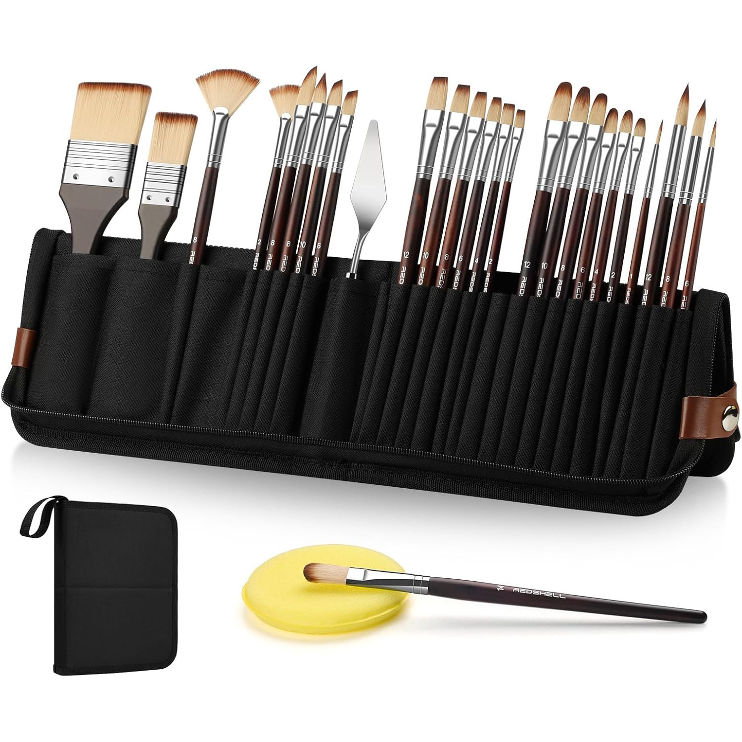 Model Kit Acrylic Paint - BOMEIJIA 26-teiliges Nylon-Pinsel-Set für Aquarell-, Acryl-