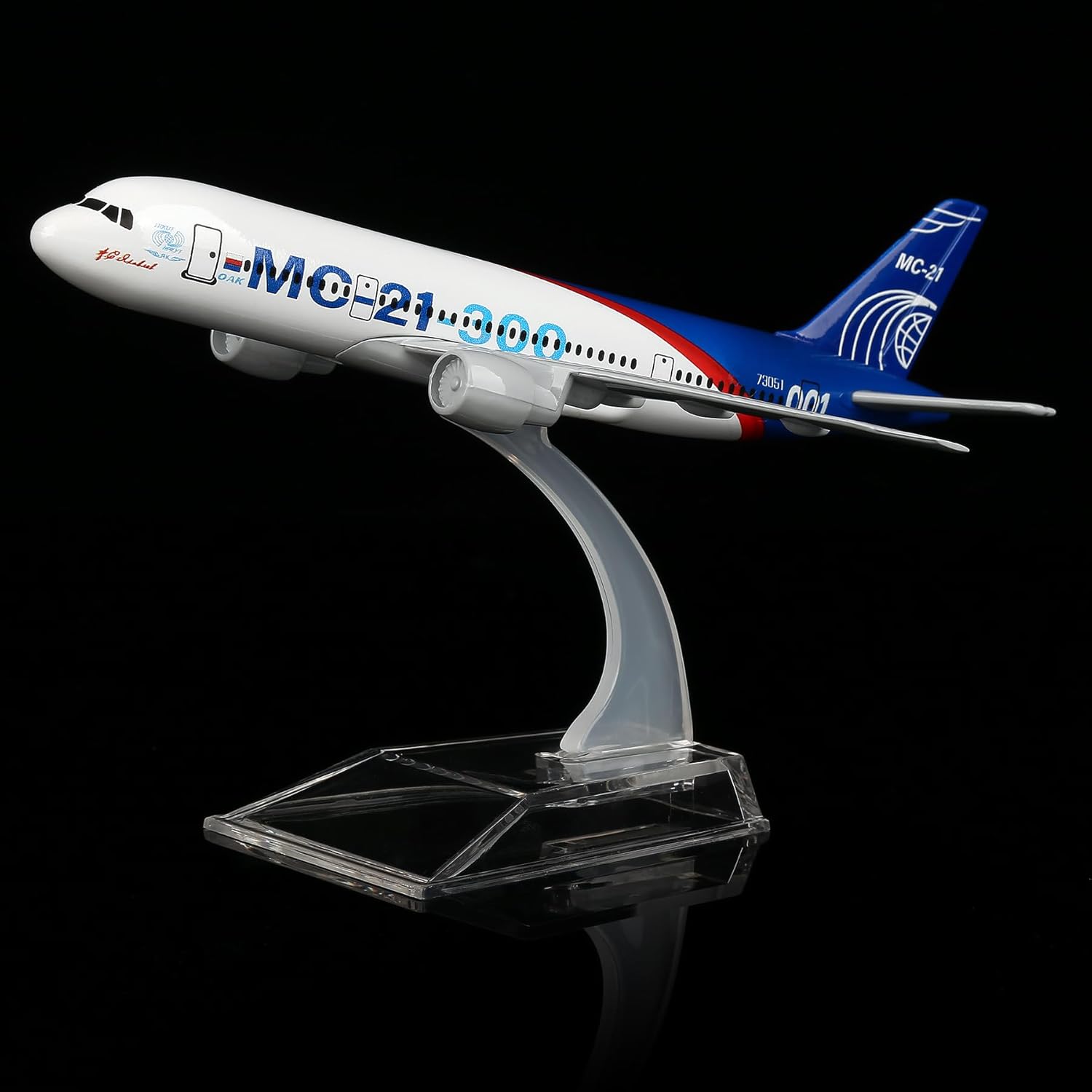Model Kit Airplane - 1/400 Maßstab 16cm Russland MC-21 Metall-Druckguss-Flugzeugmodellbausatz