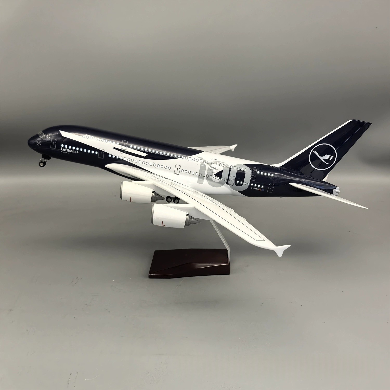 Model Kit Airplane - Neues 45cm Lufthansa A380 100 Jahre