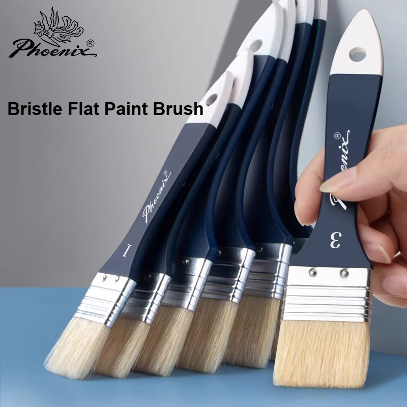 Model Kit Acrylic Paint - 1/3/5/7/9 Stück Chip-Pinsel, Naturborsten, Holzgriff, flache