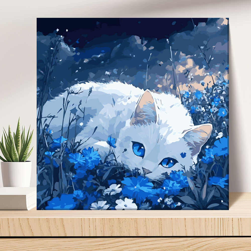 Model Kit Acrylic Paint - DIY Malen nach Zahlen Katze Tier