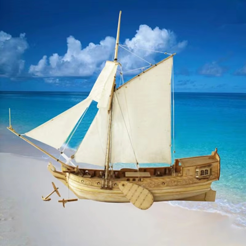 Model Kit Yacht - Holz-Montagemodellbausätze, klassisches Segelboot, niederländische Royal Yacht,