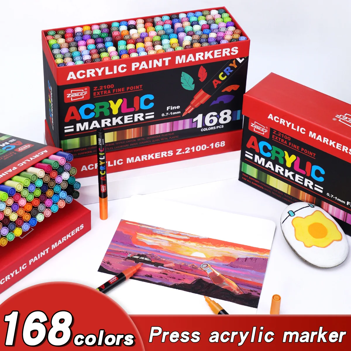 Model Kit Acrylic Paint - 36-240 Farben Acrylfarben-Marker-Set, Marker für Künstler,