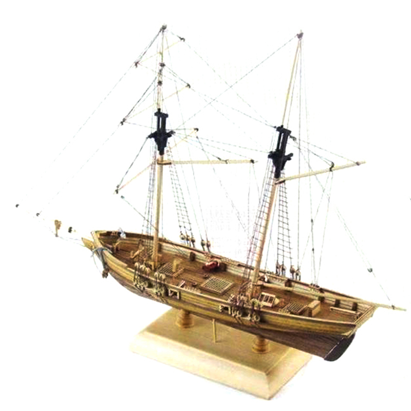 Model Kit Yacht - 1:70 Neue Hafen Holz Segelboot Modell