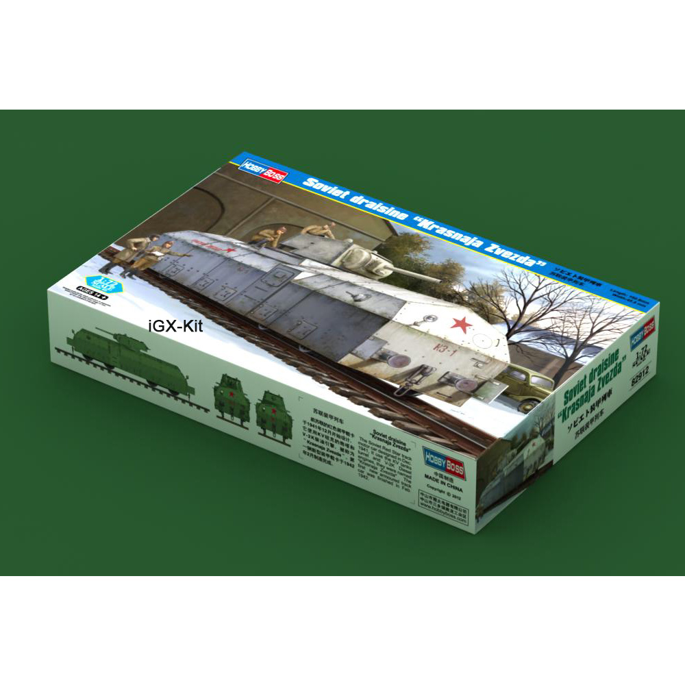 Model Kit Zvezda - Hobbyboss 82912 Sowjetischer Panzerzug im Maßstab