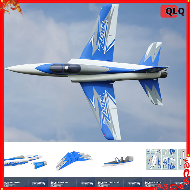 Model Kit Zeus - Freewing 90 mm Zeus-Modellflugzeug-Spannweite, Modellbausatz mit