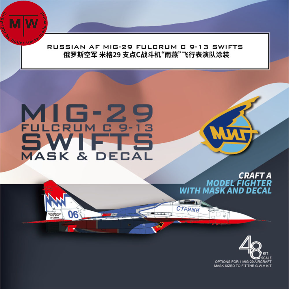 Model Kit Zvezda - Galaxie g48046/g72046 1/48 1/72 Mig-29 Drehpunkt