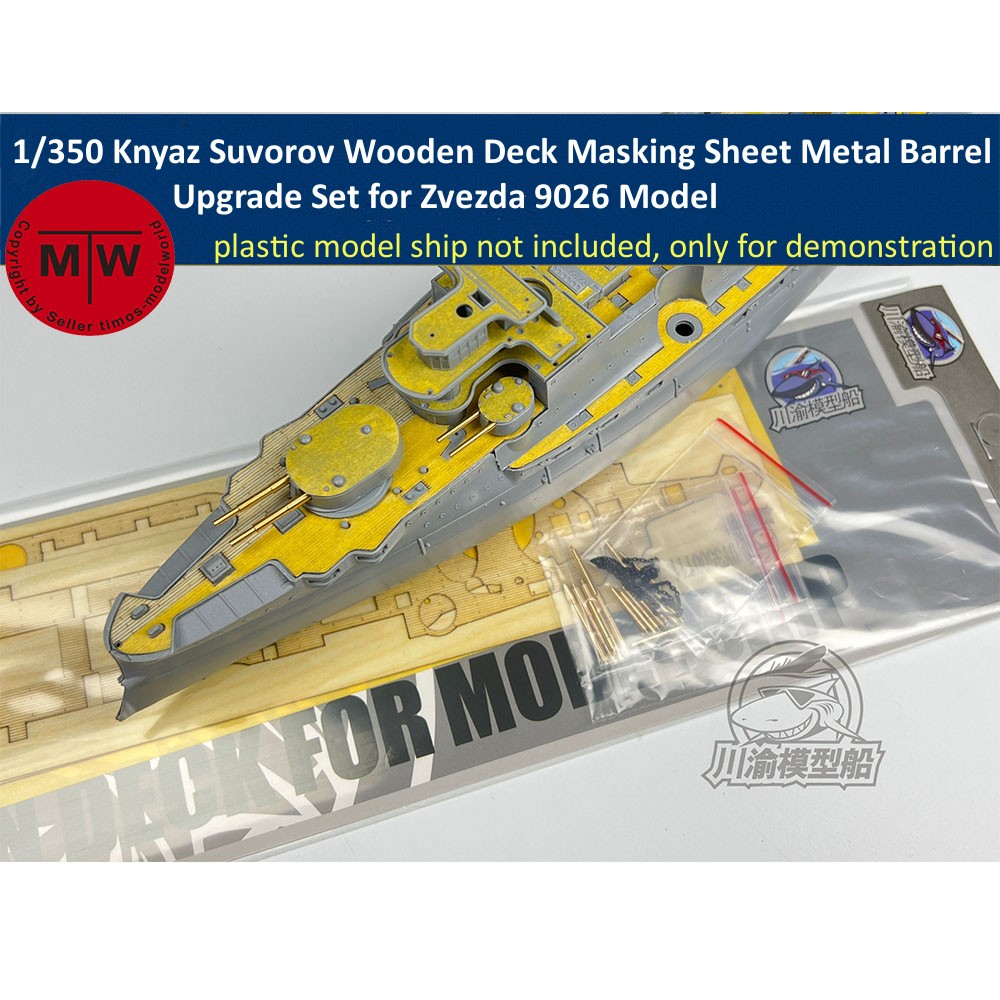 Model Kit Zvezda - Knyaz Suvorov Holzdeck Maskierung Blech lauf