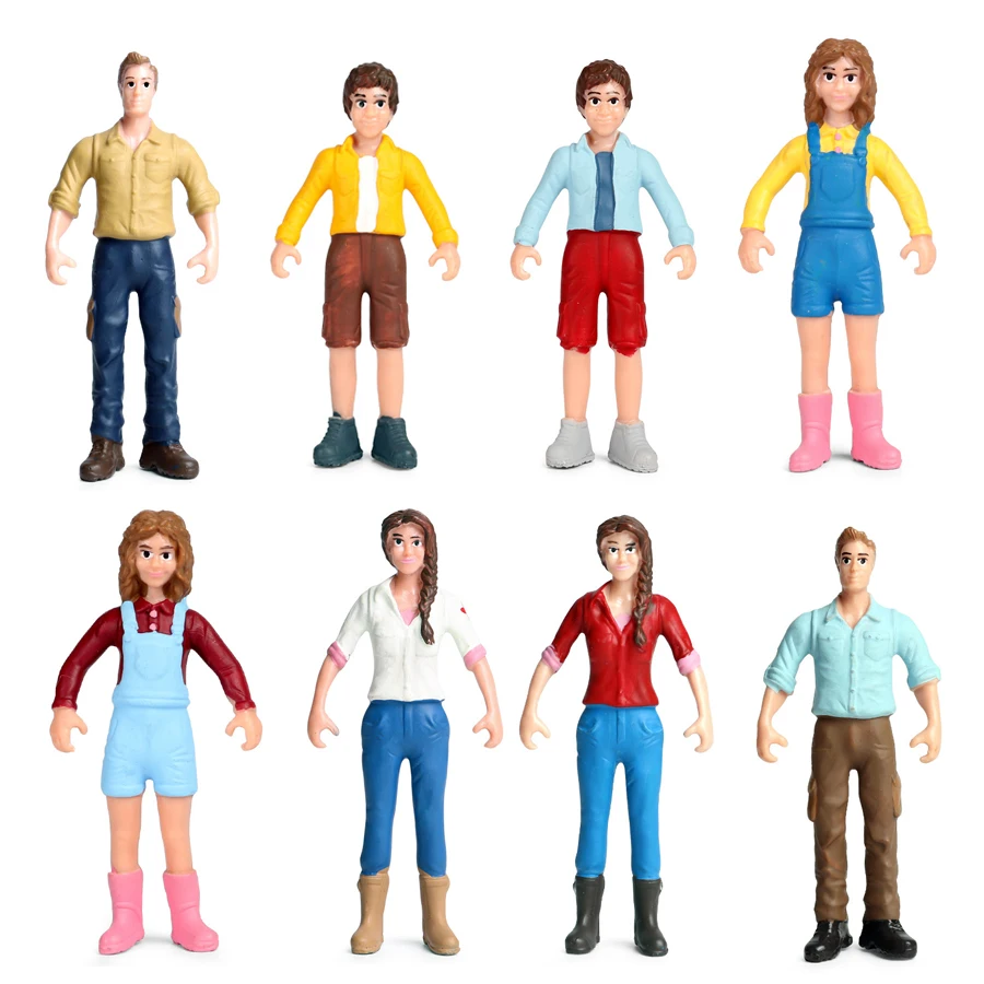 Blaue-Kragen-Figur: Landwirtin – Model Kit Judge Bewertung und Preis