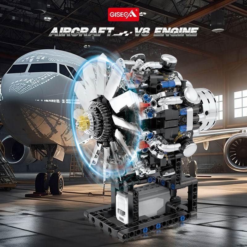 G8910 Luftfahrt V8-Motor 558-t – Model Kit Engine Bewertung und Preis