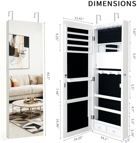 Abschließbarer Schmuckschrank- – Model Kit Led Bewertung und Preis