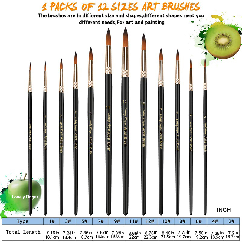12/24/48 stücke Pinsel Set Pro – Model Kit Acrylic Paint Bewertung und Preis