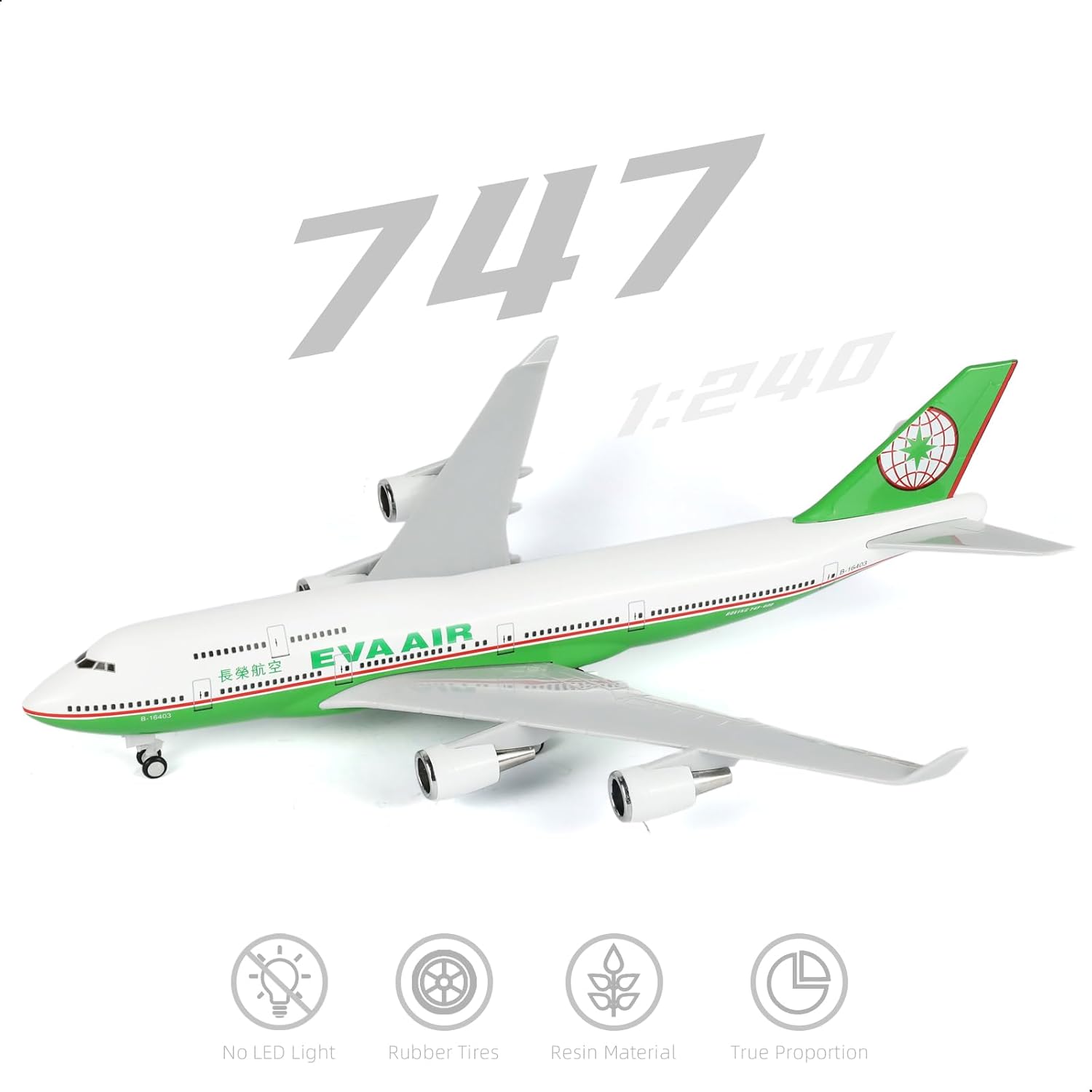30cm EVA Air 747 Flugzeugmodel – Model Kit Eva Bewertung und Preis
