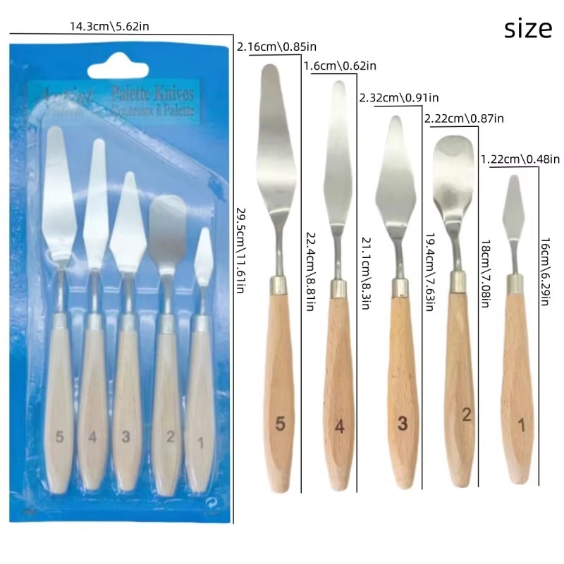 5-teiliges Set Holzgriff-Malpa – Model Kit Acrylic Paint Bewertung und Preis