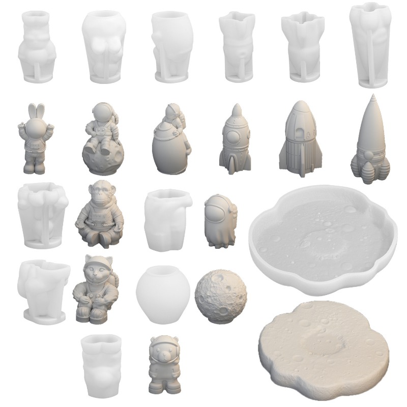 3D Raum Astronaut Silikon Kerz – Model Kit Cement Bewertung und Preis