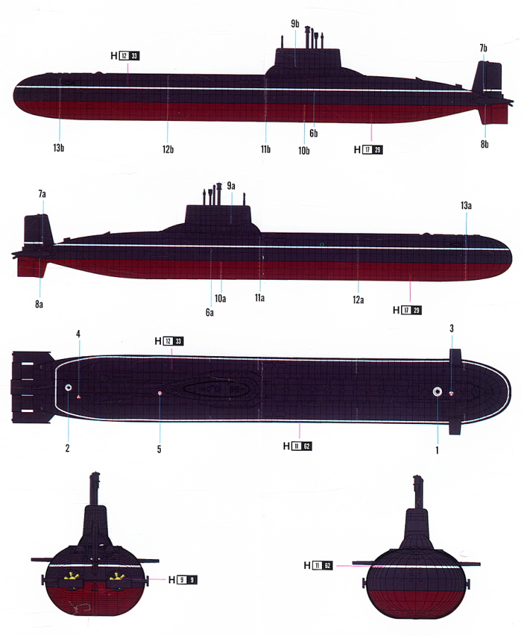 1:700 Russische Marine Typhoon – Model Kit Yacht Bewertung und Preis