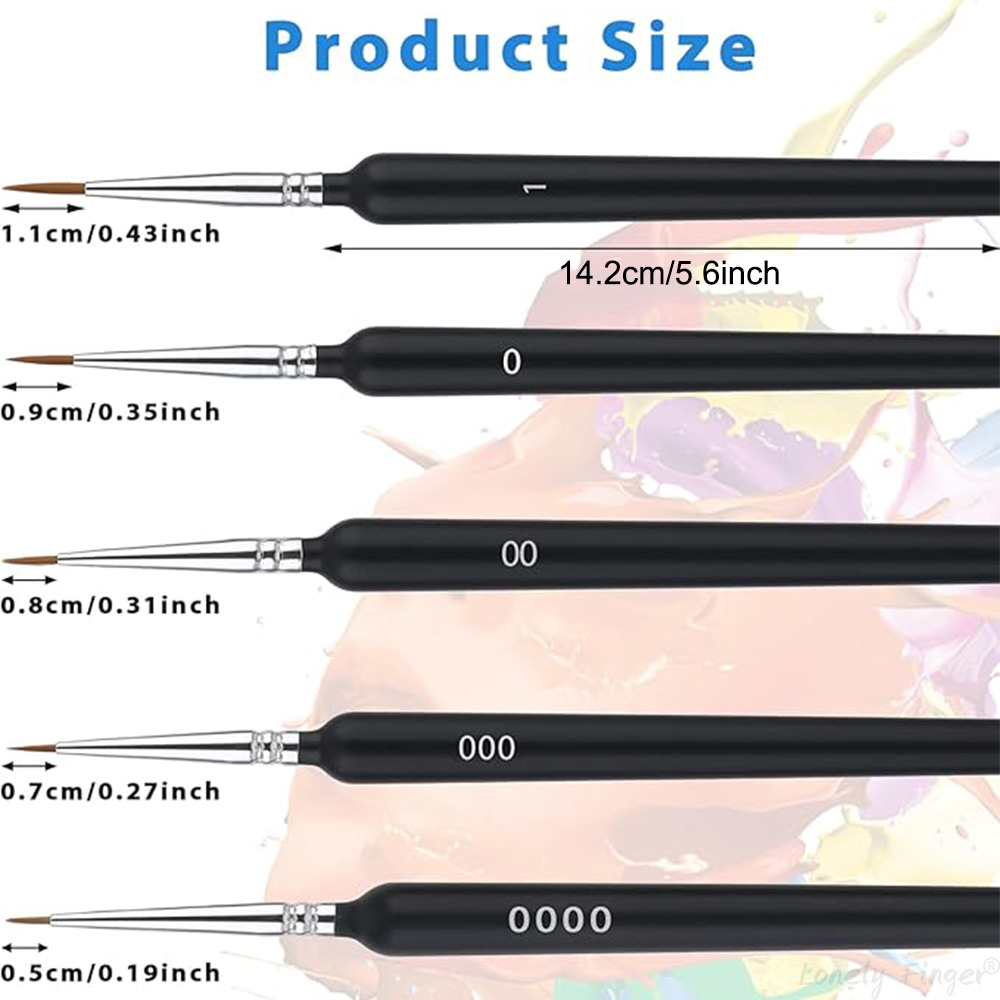 5/11-teiliges Pinselset, Künst – Model Kit Acrylic Paint Bewertung und Preis