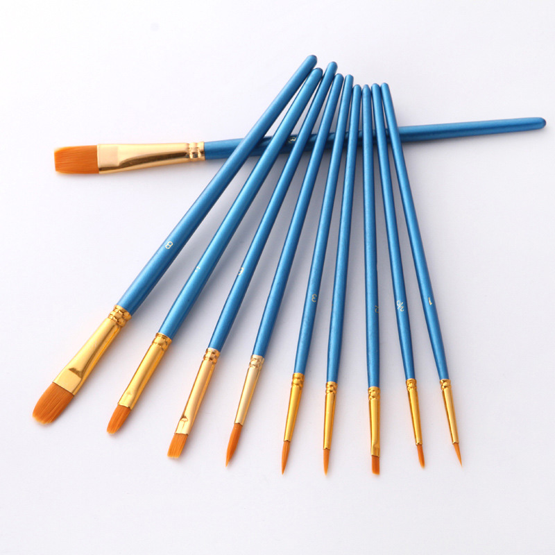 10Pcs Professionelle Nylon Kün – Model Kit Acrylic Paint Bewertung und Preis