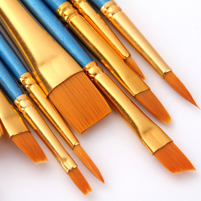 10Pcs Professionelle Nylon Kün – Model Kit Acrylic Paint Bewertung und Preis